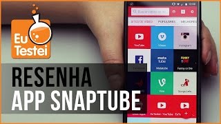 Baixe vídeos do Facebook Instagram e YouTube com o SnapTube  Vídeo EuTestei Brasil [upl. by Nyrehtac]