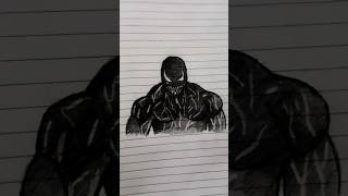 Venom Drawing 🔥 venom drawing art artist shorts shortvideo [upl. by Tierney]