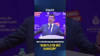 İBBye usulsüz harcama soruşturması İmamoğlu quotDenetleyin bizi kardeşimquot [upl. by Tterrag]