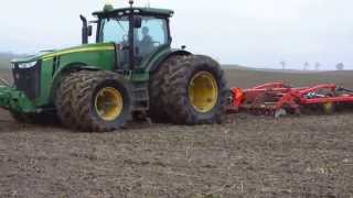 John Deere 8260r Vaderstad TopDown 400 Top Down 400 [upl. by Whitnell]