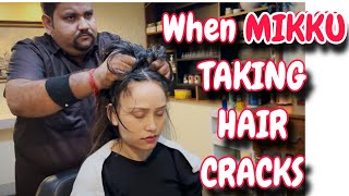 Asmr head massage by Shamboo barber to Mikku barber [upl. by Licna884]