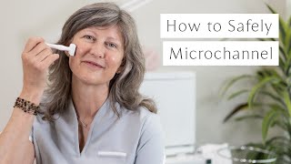 How To Use A Microchanneling Stamp For A Home Facial  AnteAGE [upl. by Acsehcnarf324]