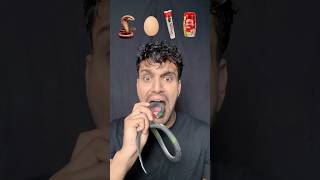 Snakeeggtoothpastedabar chyawanprash asmr eatingchallenge bikueating food cartoon Bikram [upl. by Huberto]