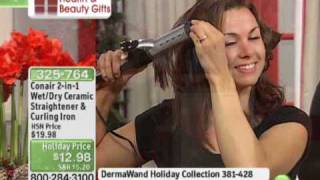 Conair 2in1 WetDry Straightener and Curling Iron [upl. by Notlim]