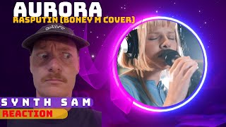 Synth Sam REACTS  Aurora  Rasputin Boney M cover [upl. by Yrrem484]