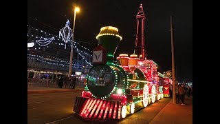 Blackpool illuminations 2018 and illuminated trams 28818 [upl. by Loggia]