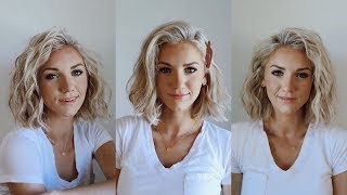 3 Ways to Curl SHORT Hair [upl. by Purdum892]