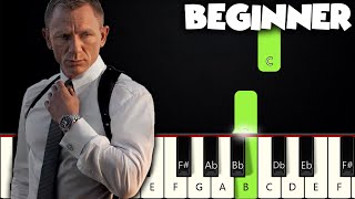 The James Bond Theme  BEGINNER PIANO TUTORIAL  SHEET MUSIC by Betacustic [upl. by Jasmin]