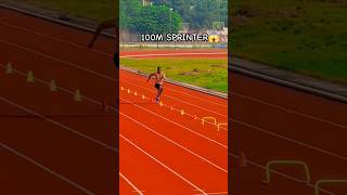 100M SPRINTER😱⚡sprinter sprinting 100k trackandfield speed running hardwork athlete shorts [upl. by Teodoor]