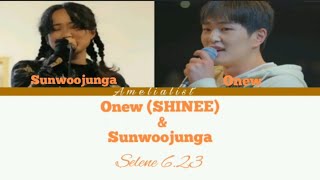 Onew SHINEE amp Sunwoojunga  selene 623 sea of hope easy lyricsRomsubindo [upl. by Yentruocal]