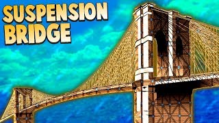 Who Built the DUMBEST FORT Contest Suspension Bridge Base Silliness Forts Multiplayer Gameplay [upl. by Bunch]