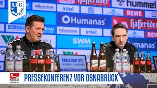 „Der Gegner wird hochmotiviert sein“  PK vor dem Heimspiel gegen den VfL Osnabrück [upl. by Nosirb]