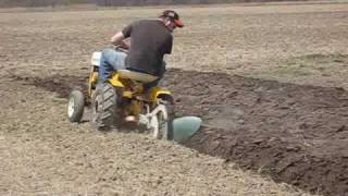 Plowing w Cub Cadet 73 amp a 10quot Plow [upl. by Fidellia]