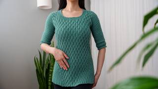 How to Crochet Almond Stitch Tunic  Pattern amp Tutorial DIY [upl. by Vincents]