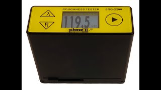 Surface Roughness Tester Profilometer Phase II Model SRG 2200 Instructional Video [upl. by Terrena]