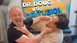 DR TUBIO gets FACE CRACKED and does the TUBIO LIFT on DR DOUG [upl. by Anaimad]