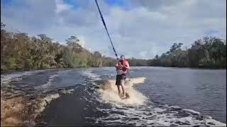 Wakes Colide SANTE 230 Black Creek Jacksonville 112 MPH Swell Wake Shaper [upl. by Mitman787]