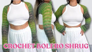 Easy Crochet Bolero Shrug Tutorial [upl. by Mahseh2]