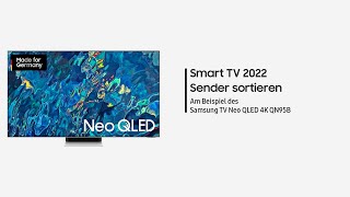 Samsung Smart TV 2022 Sender sortieren [upl. by Nisay877]