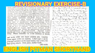 Revisionary B 4060 wpm English pitman Shorthand [upl. by Dempstor]