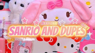 Aliexpress Haul Sanrio and Dupes Part I [upl. by Thomasa]