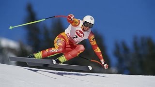 Franz Heinzer downhill gold WCS Saalbach 1991 [upl. by Nary]