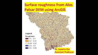 Terrain Analysis Roughness from DEM in ArcGIS [upl. by Levine324]