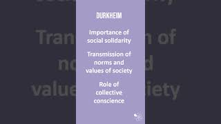 Functionalism and Durkheim  60 Second Sociology Sociological Theory and Debates [upl. by Ytima]