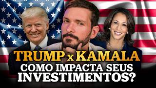 ELEIÇÕES AMERICANAS 2024 Trump x Kamala  Como impacta os seus investimentos e a economia mundial [upl. by Arretahs]