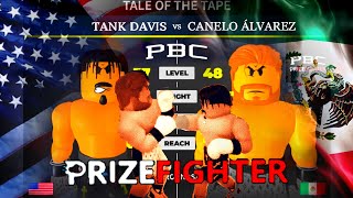 Canelo vs Tank  Roblox Prizefighter EA Boxing Game PBC [upl. by Elletnohs]