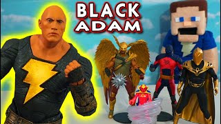 Black Adam Movie Figures McFarlane Toys Hawkman Dc Comics Unboxing [upl. by Ahsimin]