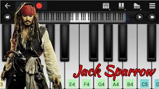 Pirates Of The Caribbean Theme  Jack Sparrow BGM  Easy Piano Tutorial  Perfect Piano [upl. by Lockhart691]