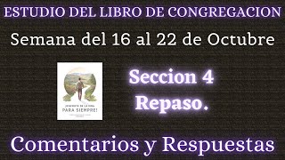 ESTUDIO DE LIBRO DE CONGREGACIÓN ✅ SEMANA DEL 16 AL 22 DE OCTUBRE [upl. by Oicirtap]