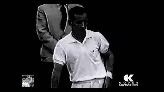 Wimbledon 1960 Final  Neale Fraser 1 vs Rod Laver 3 [upl. by Olemrac]