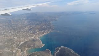 Athens Greece  Landing at Athens International Airport Eleftherios Venizelos 2022 [upl. by Seyer520]