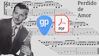 Luiz Bonfá  Perdido de Amor Lost in Love Guitar Tabs TABS [upl. by Joslyn491]