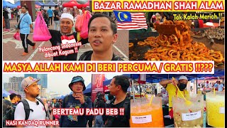 PERTAMAKALI KE BAZAR RAMADHAN SHAH ALAM MALAYSIA KAMI BERTEMU YOUTUBER PaduBeb najeemahshar [upl. by Aikym579]