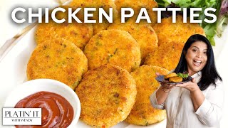 Easy HOMEMADE Chicken Patties  Chicken Cutlets [upl. by Galliett]