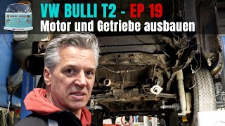 MotorAusbau und Getriebe am Bulli  VWT2 EP 19 [upl. by Sirad127]