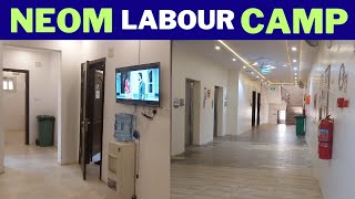 Neom Labour Camp  New Line Lebour Camp  in Saudia Arabia  babar real life studio [upl. by Azilem]