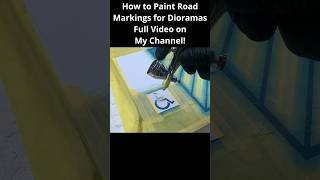 How to Paint Road Markings for Realistic Miniature Diorama diy satisfying mini [upl. by Dmitri]