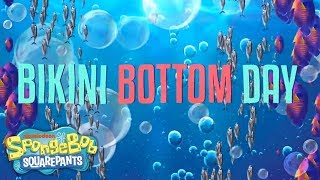 SpongeBob SquarePants The Broadway Musical Bikini Bottom Day Lyric Video [upl. by Isawk]