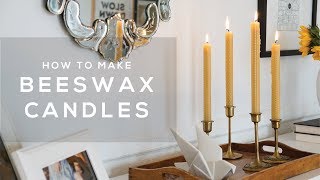 How to Make EASY Beeswax Taper Candles [upl. by Most]