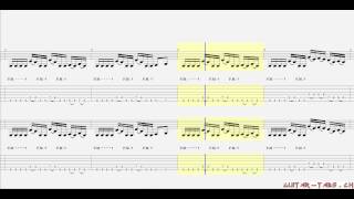 Bullet For My Valentine Tabs  Waking The Demon rhythm [upl. by Ecnirp]