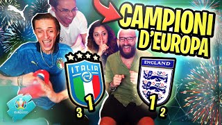 SIAMO CAMPIONI DEUROPA REACTION INGHILTERRA  ITALIA EURO 2020 [upl. by Zetnom322]