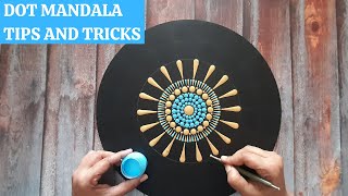 Dot Mandala on MDF  Tips and Tricks  Dot Art  Easy handmade gift  13  2022  ATM Creations [upl. by Melmon]