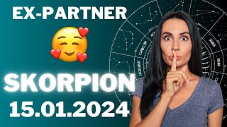 SKORPION ♏️🔴 DEIN EX WIRD SICH MELDEN 😨 Horoskop  15Januar 2024 skorpion tarot [upl. by Arot]