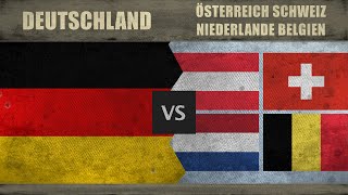 DEUTSCHLAND vs ÖSTERREICH SCHWEIZ NIEDERLANDE BELGIEN  Wer hat das besseren Militär 2018 [upl. by Domini559]