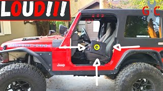 Jeep TJ 17 Center Console Subwoofer Upgrade [upl. by Adgam]