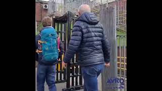 Knife arch at Trafford Bar tram stop [upl. by Varien714]